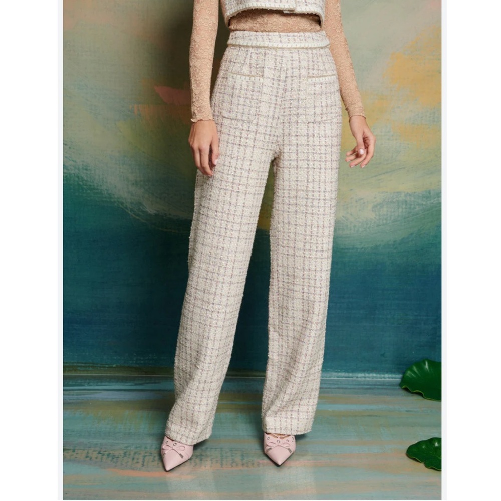 Sister Jane Dream Duet Tweed Trousers Pants Size Medium